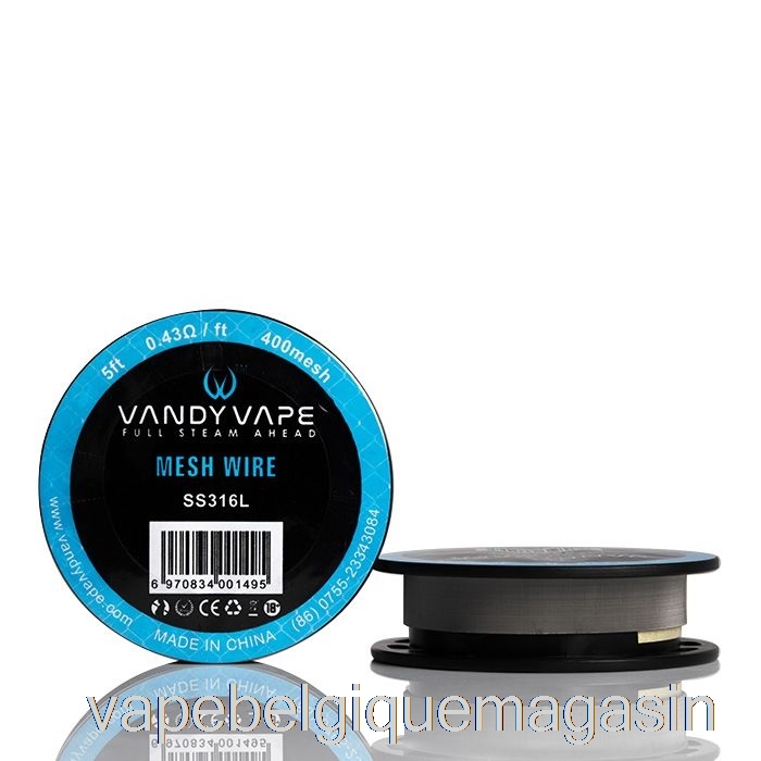 Bobines De Fil En Maille Vandy Vape Vape Belgique - 5 Pieds 0,43ohm 400mesh Ss316l